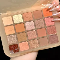 New Little Red Book Recommend Chestnut 20 Color Eyeshadow Plate Glitter Matte Pearlescent Milk Tea Earth Color Daily Cheap Student main image 1