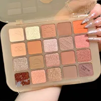 New Little Red Book Recommend Chestnut 20 Color Eyeshadow Plate Glitter Matte Pearlescent Milk Tea Earth Color Daily Cheap Student main image 4