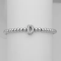 Simple Style Letter Copper Inlay Zircon Unisex Bracelets sku image 4
