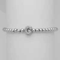 Simple Style Letter Copper Inlay Zircon Unisex Bracelets sku image 7
