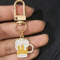 Cute Beer Alloy Keychain main image 3