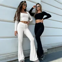 Holiday Daily Women's Streetwear Solid Color Spandex Polyester Pants Sets Pants Sets main image 1