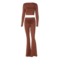 Holiday Daily Women's Streetwear Solid Color Spandex Polyester Pants Sets Pants Sets main image 4