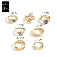 Vintage Style Luxurious Star Alloy Rhinestone Women's Rings main image 2