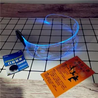 Led Colorful Luminous Glasses Bar Concert Music Festival KTV Performance Sci-fi Colorful Sunglasses Fashion Sunglasses main image 3