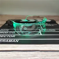 Led Colorful Luminous Glasses Bar Concert Music Festival KTV Performance Sci-fi Colorful Sunglasses Fashion Sunglasses main image 4