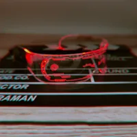 Led Colorful Luminous Glasses Bar Concert Music Festival KTV Performance Sci-fi Colorful Sunglasses Fashion Sunglasses main image 5