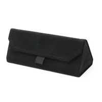 New Plush Box Triangle Folding Box Compression Resistant Full Frame Glasses Case Glasses Bag Printable Logo main image 5