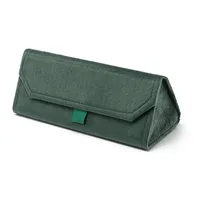 New Plush Box Triangle Folding Box Compression Resistant Full Frame Glasses Case Glasses Bag Printable Logo sku image 1