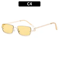 Casual Square Pc Square Half Frame Glasses sku image 3