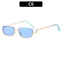 Casual Square Pc Square Half Frame Glasses sku image 5