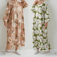 Women's Plant Flowers Pocket Abaya main image 1