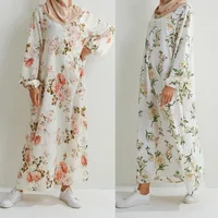 Women's Plant Flowers Pocket Abaya main image 3
