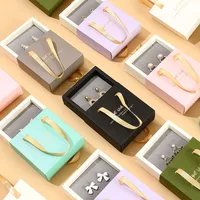 Portable Drawer Jewelry Box Bracelet Ring Earrings Necklace Bracelet Jewelry Packaging Box Jewelry Storage Soft Box main image 1