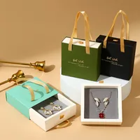Portable Drawer Jewelry Box Bracelet Ring Earrings Necklace Bracelet Jewelry Packaging Box Jewelry Storage Soft Box main image 2