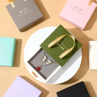 Portable Drawer Jewelry Box Bracelet Ring Earrings Necklace Bracelet Jewelry Packaging Box Jewelry Storage Soft Box main image 4