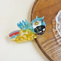 Cute Sweet Women's Bee Parrot Acetic Acid Sheets Rhinestones Hair Claws sku image 2