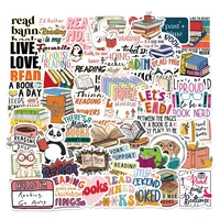A Variety Of 50 Cartoon Reading Books Smut Graffiti Stickers Decorative Guitar Notebook Luggage DIY Wholesale sku image 10