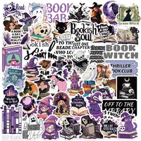 A Variety Of 50 Cartoon Reading Books Smut Graffiti Stickers Decorative Guitar Notebook Luggage DIY Wholesale sku image 4