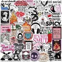 A Variety Of 50 Cartoon Reading Books Smut Graffiti Stickers Decorative Guitar Notebook Luggage DIY Wholesale sku image 7