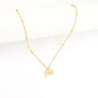 Elegant Simple Style Classic Style Cross Letter Heart Shape 201 Stainless Steel 304 Stainless Steel Women's Pendant Necklace main image 4