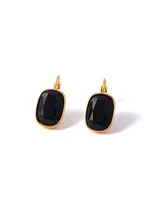 1 Pair IG Style Geometric 304 Stainless Steel Zircon 18K Gold Plated Earrings sku image 5