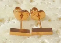 1 Pair Simple Style Triangle 304 Stainless Steel Zircon 18K Gold Plated Earrings sku image 2