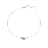 Wholesale Jewelry Casual Leaf 304 Stainless Steel Zircon Inlay Necklace main image 4