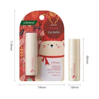 Christmas Cute Animal Santa Claus Plastic Lip Balm sku image 3