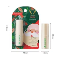 Christmas Cute Animal Santa Claus Plastic Lip Balm main image 2