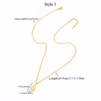 Elegant Simple Style Hand Of Fatima 201 Stainless Steel Copper Inlay Zircon Women's Pendant Necklace main image 2