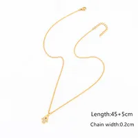 Elegant Simple Style Hand Of Fatima 201 Stainless Steel Copper Inlay Zircon Women's Pendant Necklace sku image 3