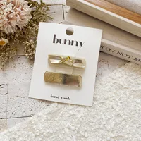 Magic Color Silver Bright Leather Series Sweet Girl's Hairpin New  Cute Girl's Broken Hair Bangs BB Clip Headwear sku image 13