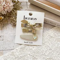 Magic Color Silver Bright Leather Series Sweet Girl's Hairpin New  Cute Girl's Broken Hair Bangs BB Clip Headwear sku image 19