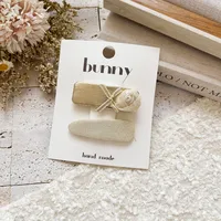 Magic Color Silver Bright Leather Series Sweet Girl's Hairpin New  Cute Girl's Broken Hair Bangs BB Clip Headwear sku image 17