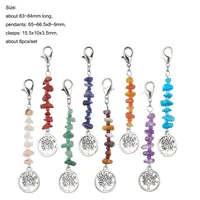 Vintage Style Rock Commute Life Tree Alloy Stone Bag Pendant main image 5