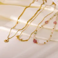 Wholesale Jewelry Elegant Simple Style Rose 304 Stainless Steel Pendant Necklace main image 5