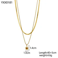 Wholesale Jewelry Elegant Simple Style Rose 304 Stainless Steel Pendant Necklace sku image 3