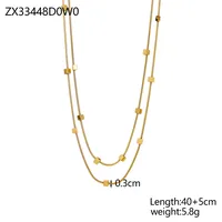 Wholesale Jewelry Simple Style Heart Shape 304 Stainless Steel 18K Gold Plated Pendant Necklace sku image 4