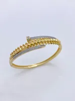 Vintage Style Classic Style Nail Copper Mixed Metal 18K Gold Plated Women's Rings Bangle main image 4