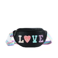 Children's Bag High-value Cute Sequin Baby's Western-style Chest Bag Girls' Colorful Lightweight Crossbody Bag PU Waist Bag main image 5