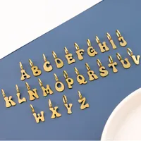 1 Piece 7 * 9mm 304 Stainless Steel Letter Polished Pendant Jewelry Accessories main image 1