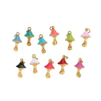 1 Piece 304 Stainless Steel Mushroom Pendant Jewelry Accessories main image 4