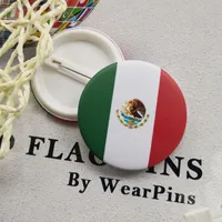 Mexican Independence Day Simple Style Classic Style National Flag Map Metal Festival Street Party Accessories sku image 1