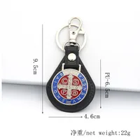 Retro Cross Saint Benedict Letter Zinc Alloy Bag Pendant Keychain main image 2
