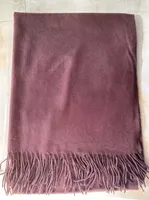 Cashmere Solid Color Scarf Women's Autumn And Winter 220g Explosions Barbed Hair  Padded Travel Warm Tassel  Shawl sku image 20