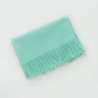 Cashmere Solid Color Scarf Women's Autumn And Winter 220g Explosions Barbed Hair  Padded Travel Warm Tassel  Shawl sku image 21