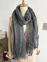 Women's Chinoiserie Ethnic Style Stripe Artificial Cotton  Silk Nylon Silk Scarf sku image 50