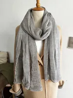 Women's Chinoiserie Ethnic Style Stripe Artificial Cotton  Silk Nylon Silk Scarf sku image 59