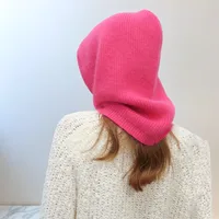 Unisex Simple Style Classic Style Solid Color Eaveless Wool Cap main image 3